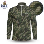 Golf 2027 PGA. Pattern AOP Quarter-zip Pullover LDLO280726112