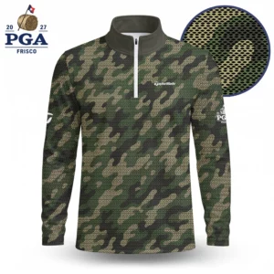 Golf 2027 PGA. Pattern AOP Quarter-zip Pullover LDLO280726112