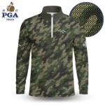 Golf 2027 PGA. Pattern AOP Quarter-zip Pullover LDLO280726113