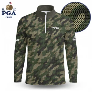 Golf 2027 PGA. Pattern AOP Quarter-zip Pullover LDLO280726114
