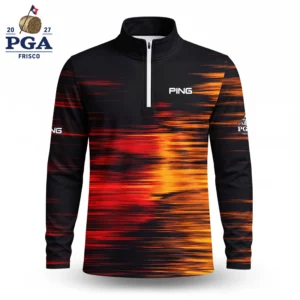 Golf 2027 PGA. Pattern AOP Quarter-zip Pullover LDLO280726124