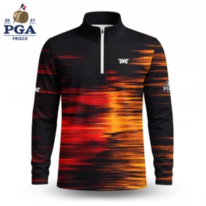Golf 2027 PGA. Pattern AOP Quarter-zip Pullover LDLO280726125
