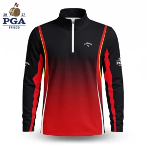 Golf 2027 PGA. Pattern AOP Quarter-zip Pullover LDLO280726153