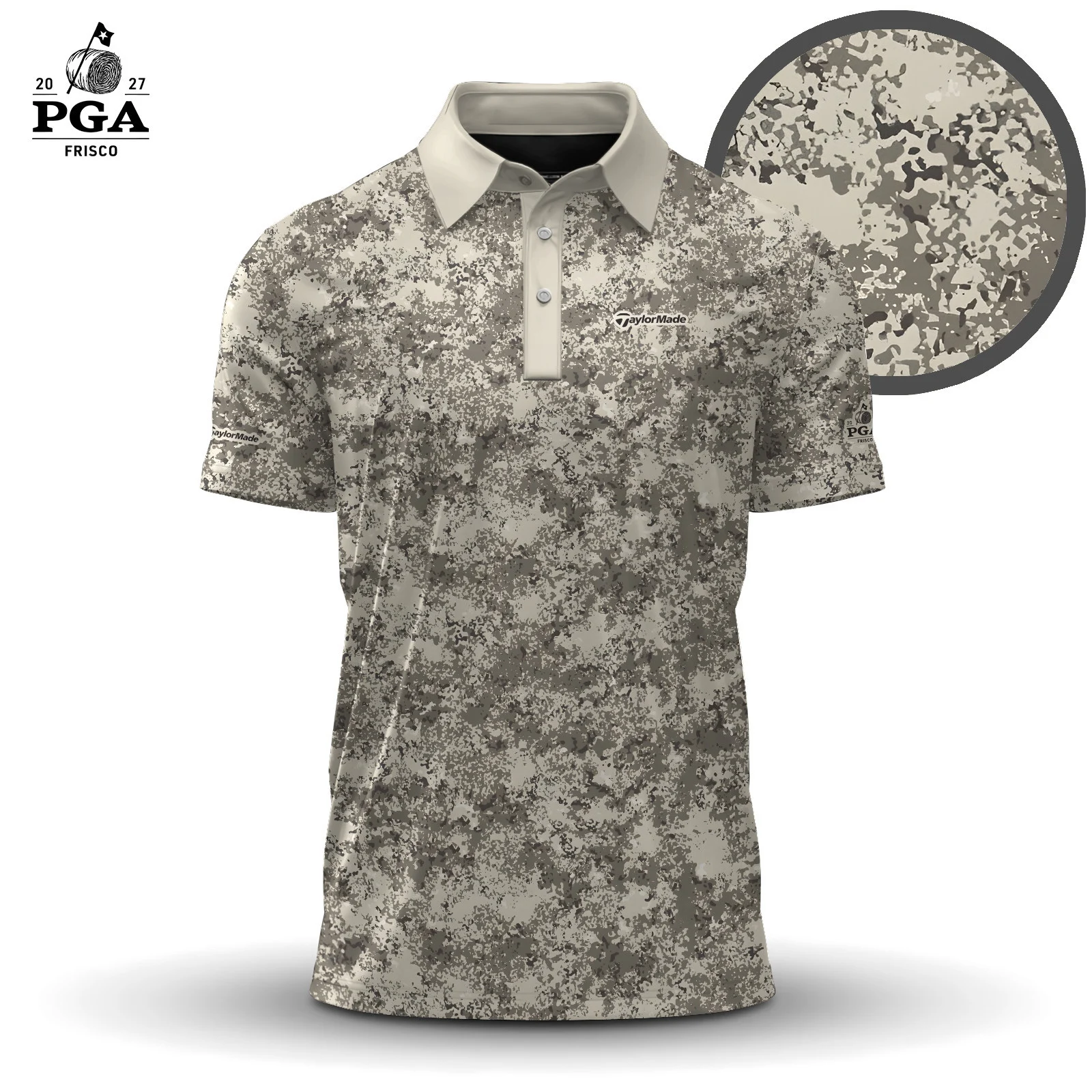 Golf 2027 PGA. Pattern AOP Polo Shirt LDLO280726177