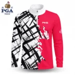 Golf 2027 PGA. Pattern AOP Quarter-zip Pullover LDLO280726199