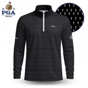 Golf 2027 PGA. Pattern AOP Quarter-zip Pullover LDLO280726206