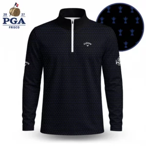 Golf 2027 PGA. Pattern AOP Quarter-zip Pullover LDLO280726218