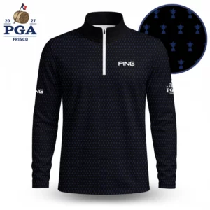 Golf 2027 PGA. Pattern AOP Quarter-zip Pullover LDLO280726219