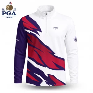 Golf 2027 PGA. Pattern AOP Quarter-zip Pullover LDLO280726238
