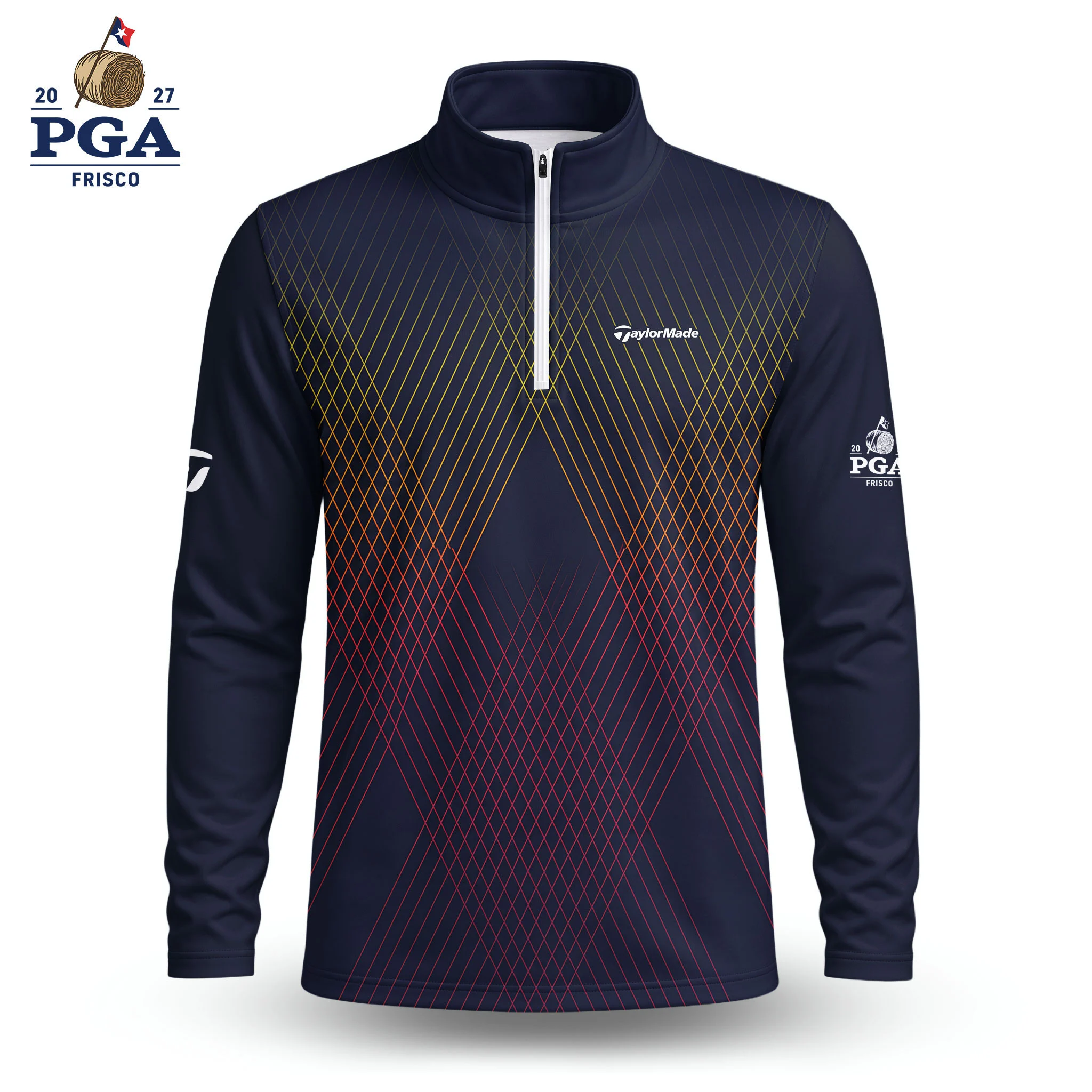 Golf 2027 PGA. Pattern AOP Quarter-zip Pullover LDLO280726247