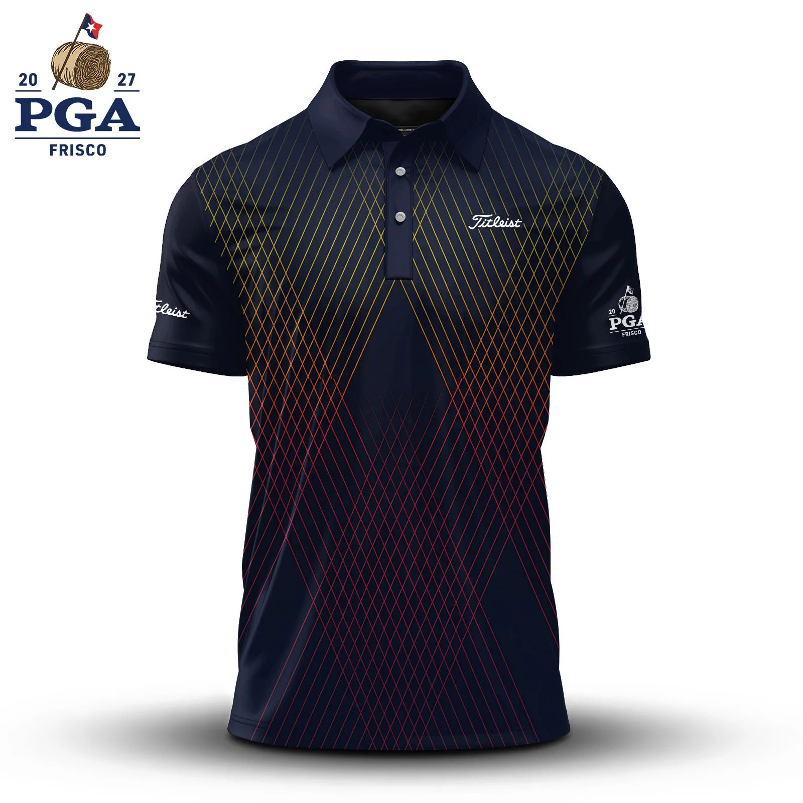 Golf 2027 PGA. Pattern AOP Polo Shirt LDLO280726251