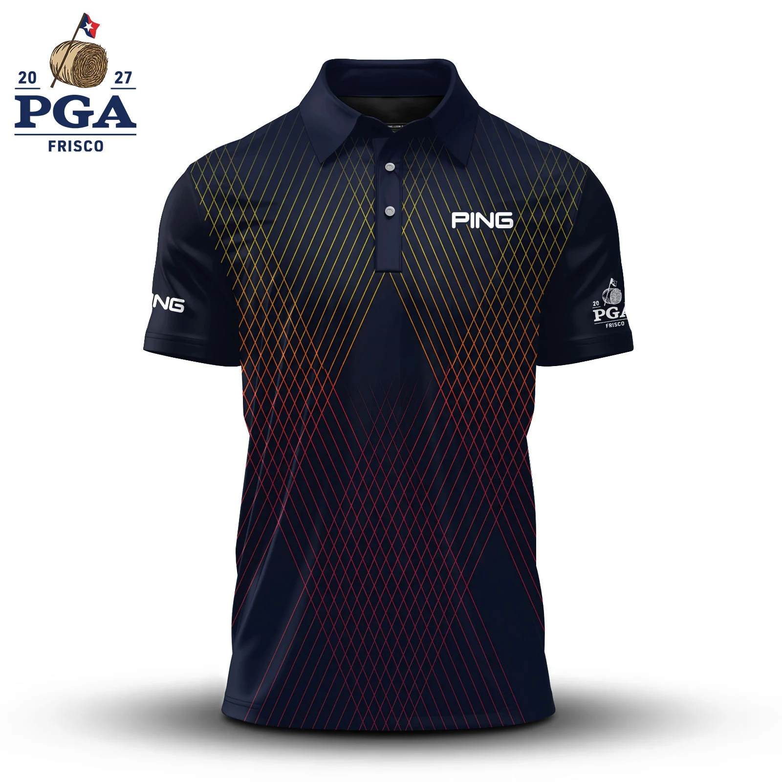 Golf 2027 PGA. Pattern AOP Polo Shirt LDLO280726254