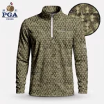 Golf 2027 PGA. Pattern AOP Quarter-zip Pullover LDLO28072646