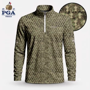 Golf 2027 PGA. Pattern AOP Quarter-zip Pullover LDLO28072646