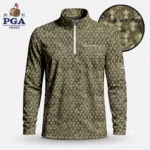 Golf 2027 PGA. Pattern AOP Quarter-zip Pullover LDLO28072647