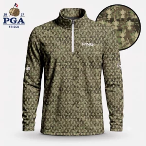Golf 2027 PGA. Pattern AOP Quarter-zip Pullover LDLO28072649