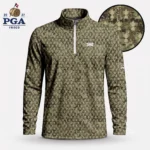 Golf 2027 PGA. Pattern AOP Quarter-zip Pullover LDLO28072650