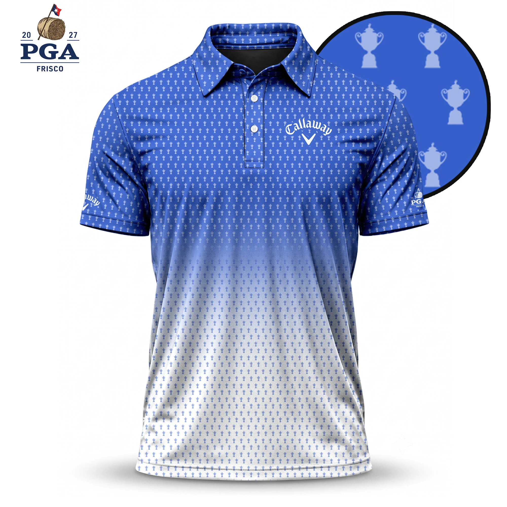 Golf 2027 PGA. Pattern AOP Polo Shirt LDLO28072663
