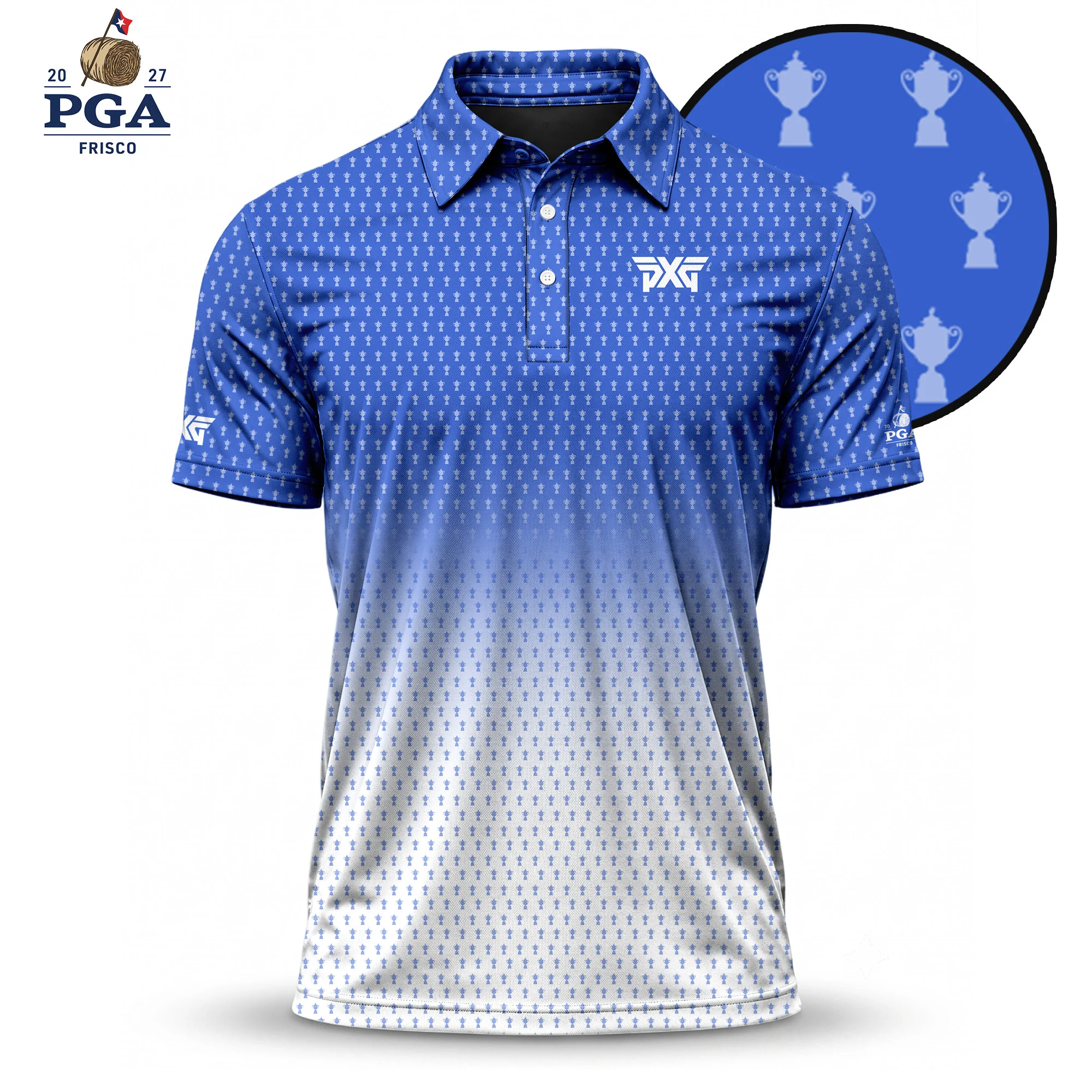 Golf 2027 PGA. Pattern AOP Polo Shirt LDLO28072665
