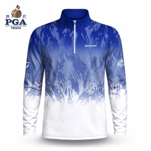 Golf 2027 PGA. Pattern AOP Quarter-zip Pullover LDLO28072667