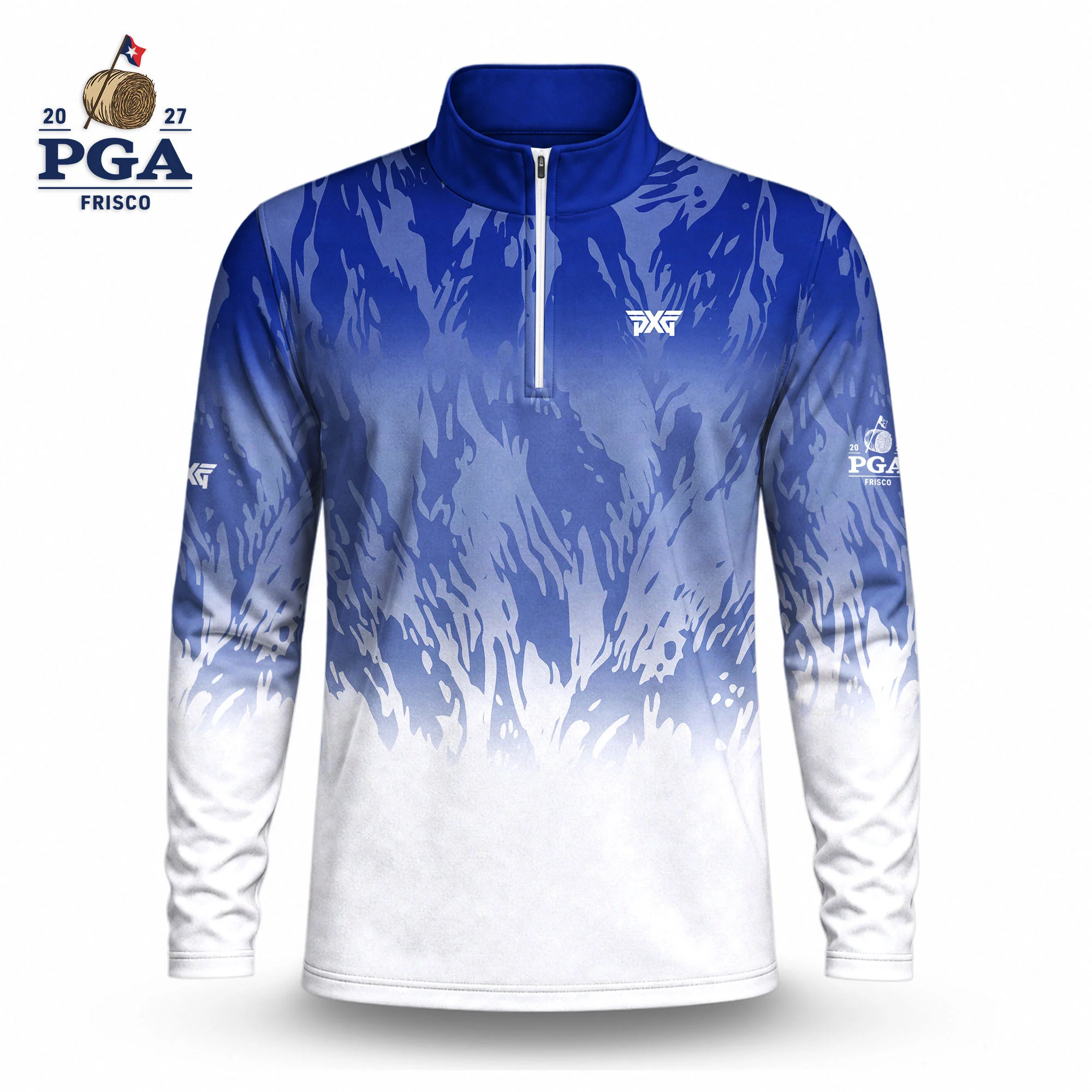Golf 2027 PGA. Pattern AOP Quarter-zip Pullover LDLO28072670