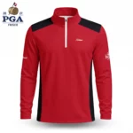 Golf 2027 PGA. Pattern AOP Quarter-zip Pullover LDLO28072671