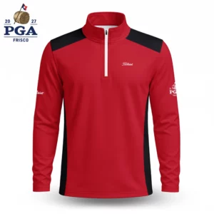 Golf 2027 PGA. Pattern AOP Quarter-zip Pullover LDLO28072671