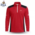 Golf 2027 PGA. Pattern AOP Quarter-zip Pullover LDLO28072673