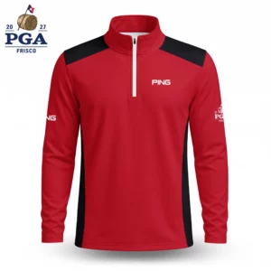 Golf 2027 PGA. Pattern AOP Quarter-zip Pullover LDLO28072674