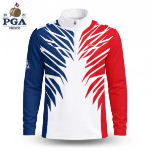 Golf 2027 PGA. Pattern AOP Quarter-zip Pullover LDLO28072681