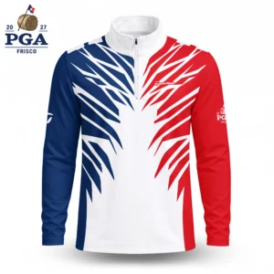 Golf 2027 PGA. Pattern AOP Quarter-zip Pullover LDLO28072682