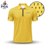 Golf 2027 PGA. Pattern AOP Zip Polo LDLO280726187