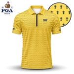 Golf 2027 PGA. Pattern AOP Zip Polo LDLO280726190