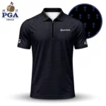 Golf 2027 PGA. Pattern AOP Zip Polo LDLO280726192