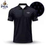 Golf 2027 PGA. Pattern AOP Zip Polo LDLO280726193